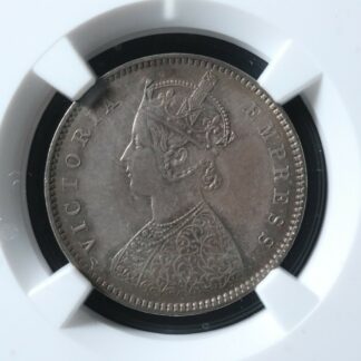 12-rupee-1899B-India-NGC-MS-62-KM491-silver-half-r-Inde-274634334018-2