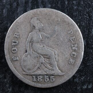 4 pence 1855 Great Britain KM#731.1 silver groat four GB Grande-Bretagne