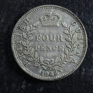 4 pence 1944 British Guiana KM#30a Silver Guyane britannique