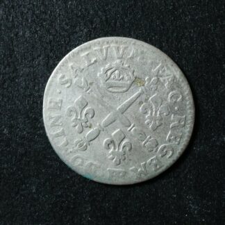 5 sols de Strasbourg aux insignes 1704BB France silver s