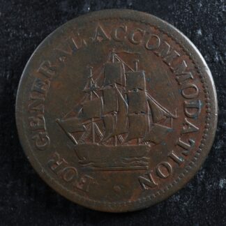 AM-1A4 Halfpenny token Pure Copper preferable Canada ship Breton 966