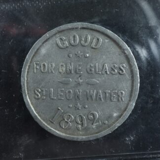Breton-619-ICCS-VF-30-St-Leon-Mineral-Water-Co-Ltd-token-1892-Quebec-Canada-276068854088-2