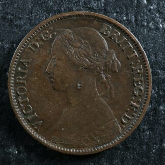 Farthing-1862-Small-6-Great-Britain-KM7472-Bronze-one-UK-GB-Grande-Bretagne-275076387658-2