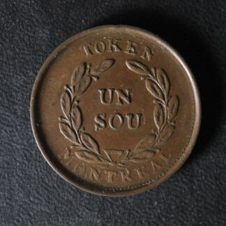 LC-24A1 Bouquet Sou token Montreal Lower Bas Canada Quebec Breton 679