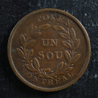 LC-27A1 Bouquet Sou token Montreal Lower Bas Canada Quebec Breton 691