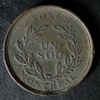 LC-29B Bouquet Sou token Montreal Lower Bas Canada Quebec Breton 696