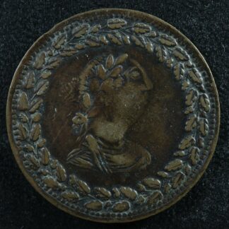 LC-48B2 TF-17 Halfpenny token 1812 Lower Bas Canada Quebec Tiffin Breton 960