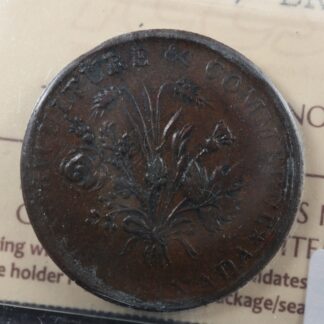 LC-4A2 ICCS AU-50 Un Sou Montreal Rebellion Bas Canada Quebec token Breton 716