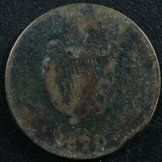 LC-60-13 1820 token Lower Bas Canada Quebec Bust and Harp Breton 1012
