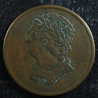 LC-60-13 1820 token Lower Bas Canada Quebec Bust and Harp Breton 1012