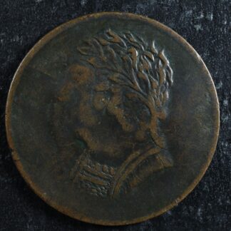 LC-60-7 1820 token Lower Bas Canada Quebec Bust and Harp Breton 1012