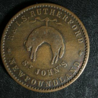 NF-1B3 Rutherford Bros. 1841 Newfoundland Canada token NFLD Breton 952