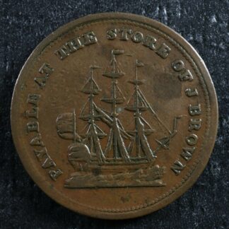 NS-16A1 John Brown token Halifax Nova Scotia Canada Thistle Ship Breton 896