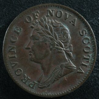 NS-1D3 Halfpenny 1832 Canada token Nova Scotia Thistle Breton 871