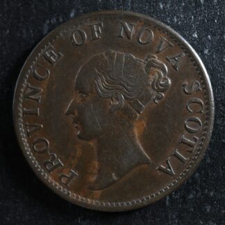 NS-1F5-Halfpenny-token-1843-Nova-Scotia-Canada-Thistle-Breton-874-275789105178-2