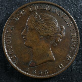 NS-5A1 Halfpenny token 1856 Canada Nova Scotia Mayflower Breton 876