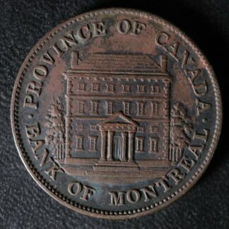 PC-1B1 Halfpenny 1844 token Province of du Canada Montreal Quebec Breton 527