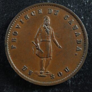 PC-3-Halfpenny-token-Un-sou-1852-Province-du-of-Canada-Quebec-Bank-Breton-529-275724141288-2