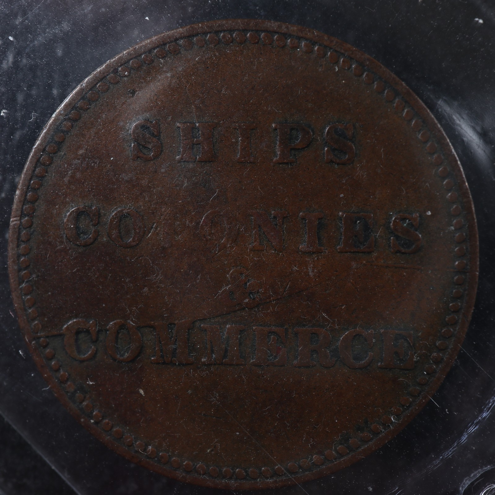 PE-10-43-ICCS-EF-40-Ships-Colonies-Commerce-token-PEI-Canada-Breton-997-277783892528-2