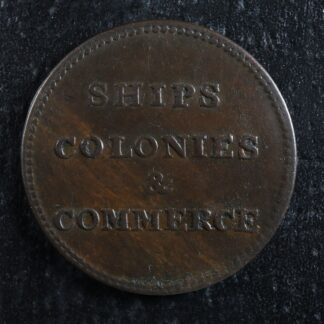 PE-10-8 Ships Colonies & Commerce token PEI Canada Breton 997