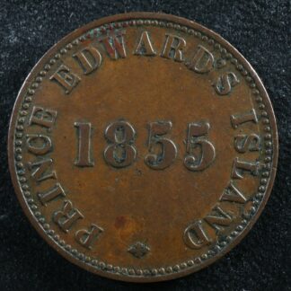 PE-7A1 1855 token Canada PEI Prince Edward's Island Breton 918