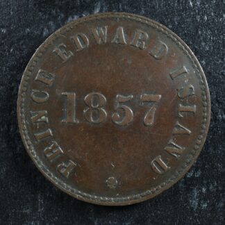 PE-7C4 1857 Prince Edward Island token PEI Canada Breton 919