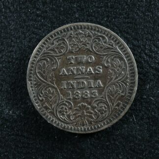 Two annas 1883C India KM#488 Silver 2 Inde भारत