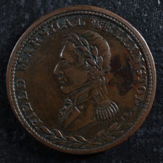 WE-1A2 Halfpenny token 1813 Field Marshal Wellington Canada Breton 969