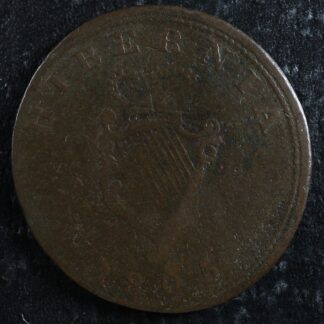 WE-5B1 Hibernia 1805 Field Marshal Wellington token Canada Harp Breton 976