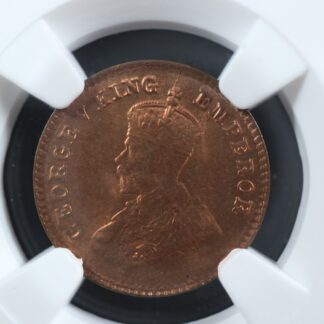 1/12 anna 1926 (b) British India NGC MS-67 RB KM#509 Inde britannique भारत