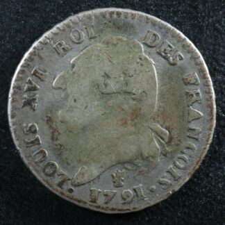 15-sols-au-genie-1791I-Limoges-France-KM6045-silver-274821755849-2
