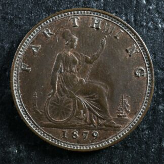 Farthing 1879 Great Britain KM#753 Bronze one UK GB Grande-Bretagne 1/4