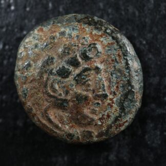 Kingdom of Macedon AE Circa -336 to -310 Alexander as Herakles club bow caduceus