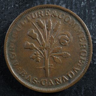 LC-27A1 Bouquet Sou token Montreal Lower Bas Canada Quebec Breton 691
