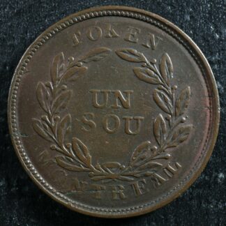 LC-32B Bouquet Sou token Montreal Lower Bas Canada Quebec Breton 692