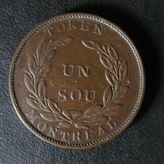 LC-33C1 Bouquet Sou token Montreal Lower Bas Canada Quebec Breton 705