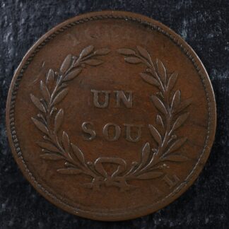 LC-35A1 Bouquet Sou token Montreal Lower Bas Canada Quebec Breton 707