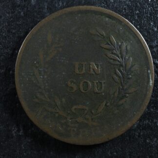 LC-39 Bouquet Sou token Montreal Lower Bas Canada Quebec Breton 711