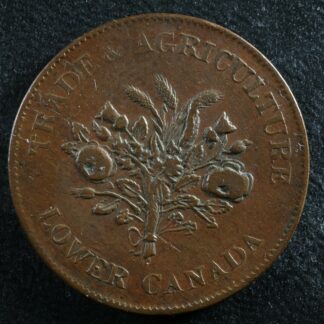 LC-3A3 Un Sous token Lower Bas Canada Bank of Montreal Québec Bouquet Breton 714