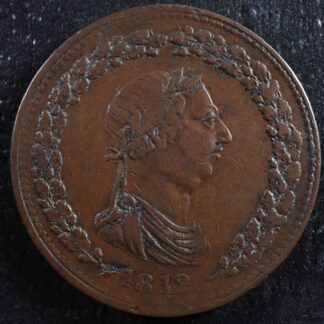 LC-47B1-One-Penny-token-1812-Lower-Bas-Canada-Quebec-Tiffin-Commerce-Breton-958-275779408799-2