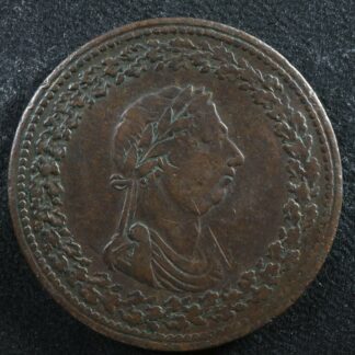 LC-47D3 One Penny token 1812 Lower Bas Canada Quebec Tiffin Britannia Breton 959