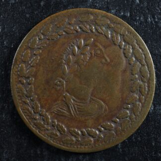 LC-48-17 Halfpenny token 1812 Lower Bas Canada Quebec Tiffin Breton 960