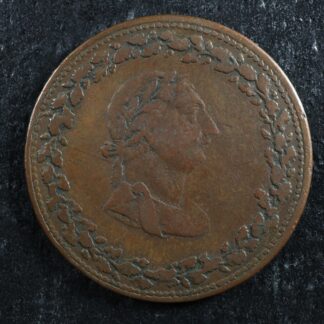 LC-48-22 Halfpenny token 1812 Lower Bas Canada Quebec Tiffin Breton 960