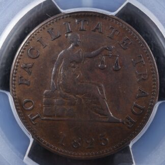 LC-53A1 PCGS EF-45 1825 token To facilitate trade Lower Canada Quebec Breton 992