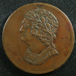 LC-60-11 1820 token Lower Bas Canada Quebec Bust and Harp Breton 1012