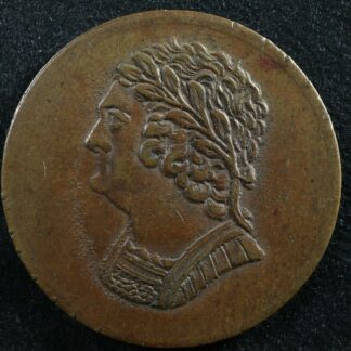 LC-60-11 1820 token Lower Bas Canada Quebec Bust and Harp Breton 1012