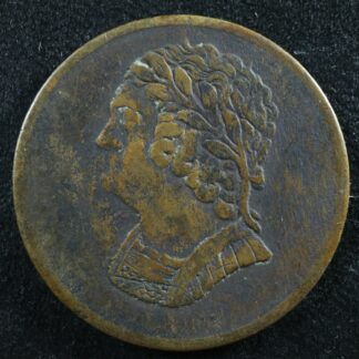 LC-60-11 1820 token Lower Bas Canada Quebec Bust and Harp Breton 1012