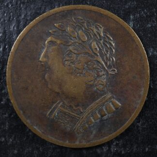 LC-60-2A 1820 token Lower Bas Canada Quebec Bust and Harp Breton 1012