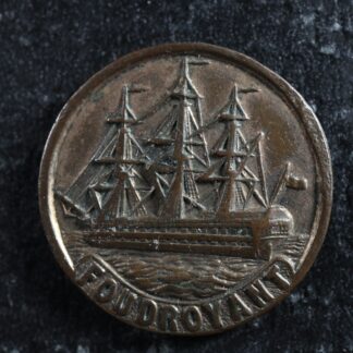 Medalet made from Copper Bolt of Nelson's Flagship Foudroyant ship 16 mm