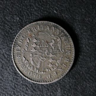 NC-1D2 One Sixteenth Dollar 1822 1/16 XVI Silver Anchor money Canada Breton 860